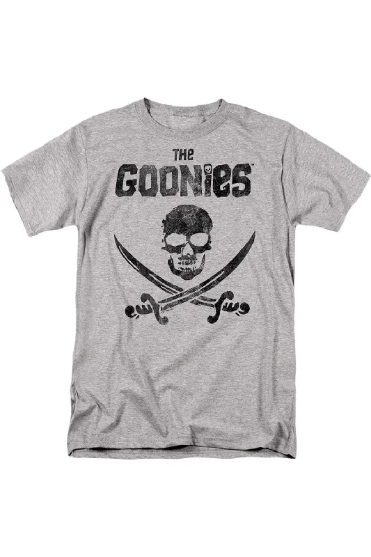 Men's Shirts with Belt LoopsThe Goonies Flag 2 Short Sleeve Adult Tee / T-Shirt