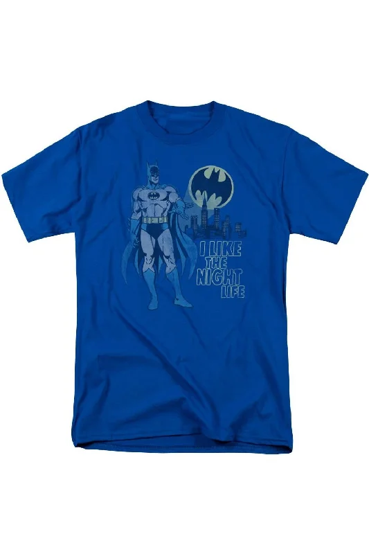 Men's Shirts with Drawstring WaistbandsDC Comics Night Life Short Sleeve Adult Tee / T-Shirt Men's Shirts with Drawstring WaistbandsDC Comics Night Life Short Sleeve Adult Tee / T-Shirt
