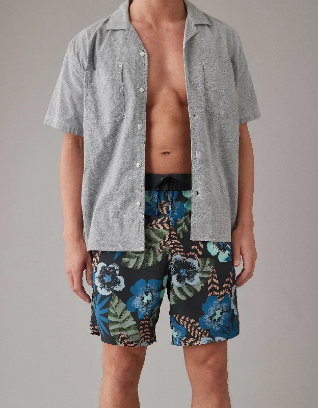 Men's Chino Shorts for Warm WeatherAE Tropical Flex 8" Classic Board Short