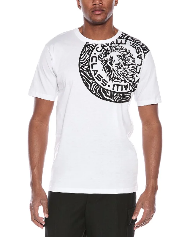 Men's Shirts with CollarsCavalli Class Graphic T-Shirt