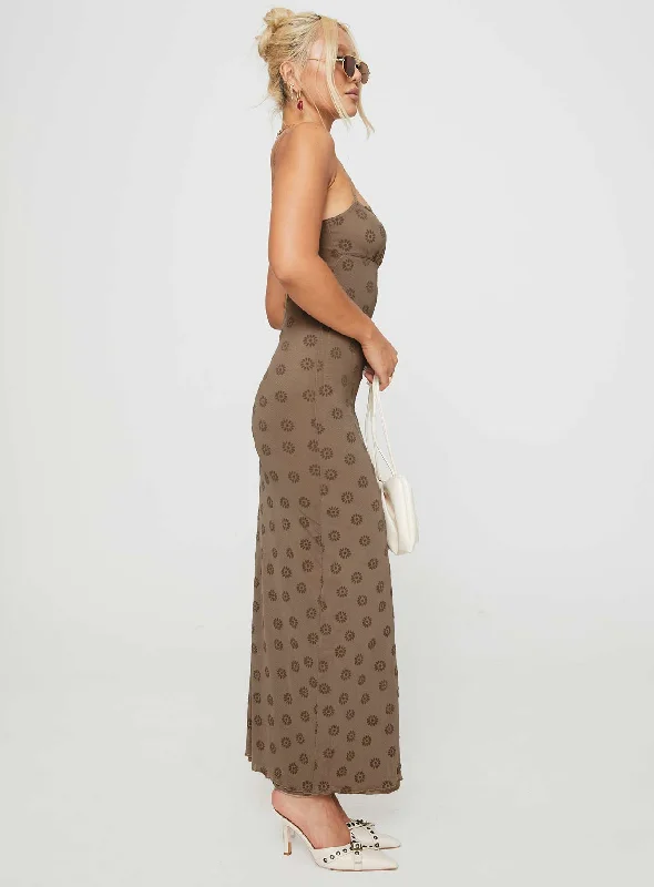 Darsih Maxi Dress Light Brown