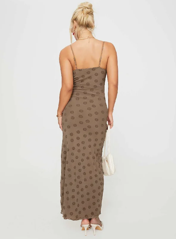 Darsih Maxi Dress Light Brown