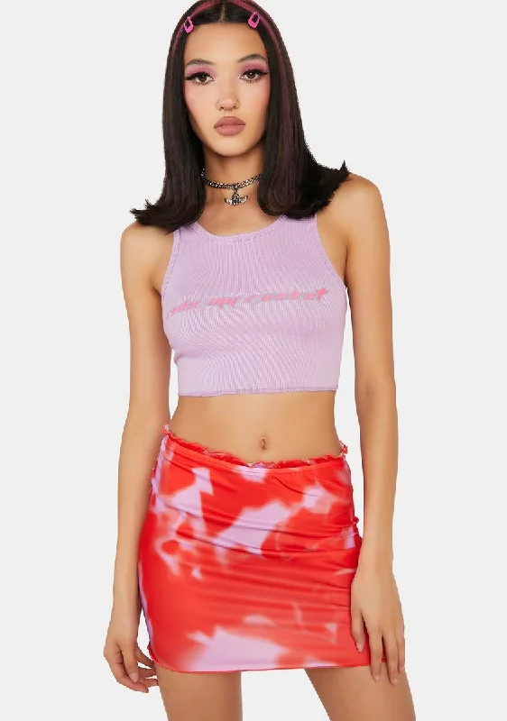 Bottlin' Flames Mini Skirt