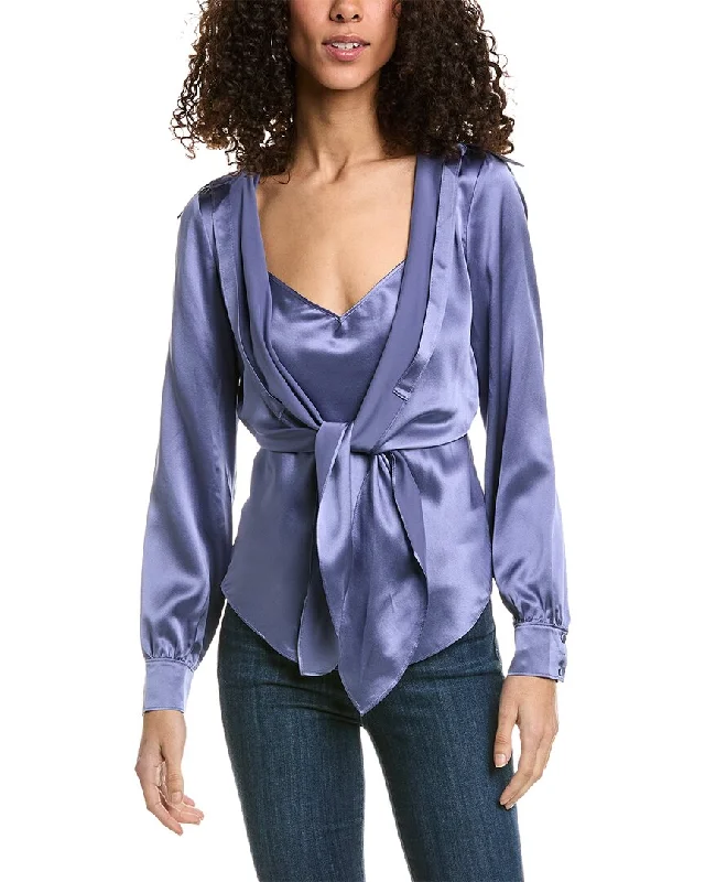 Cinq a Sept Ally Silk Top