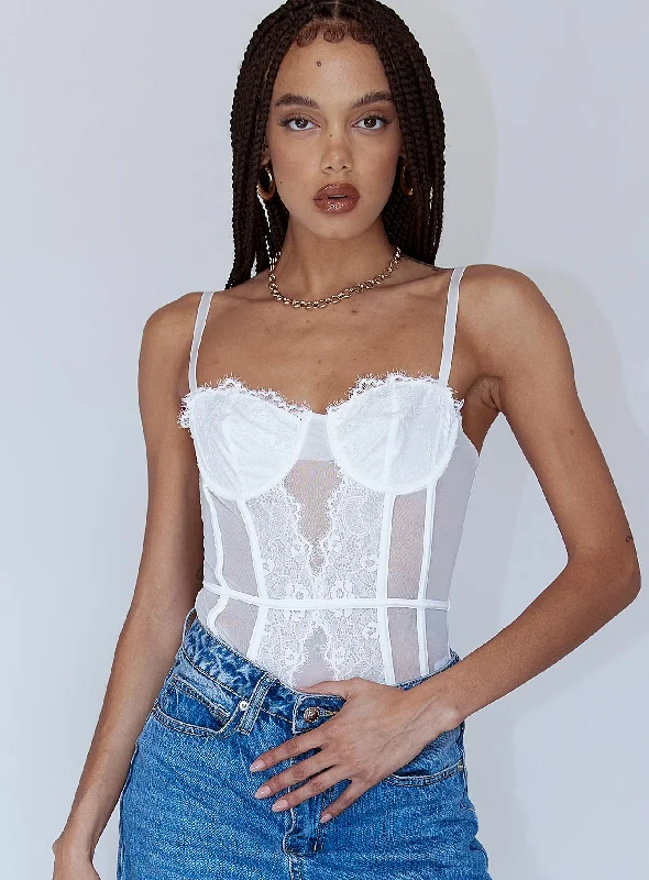 Dabney Bodysuit White