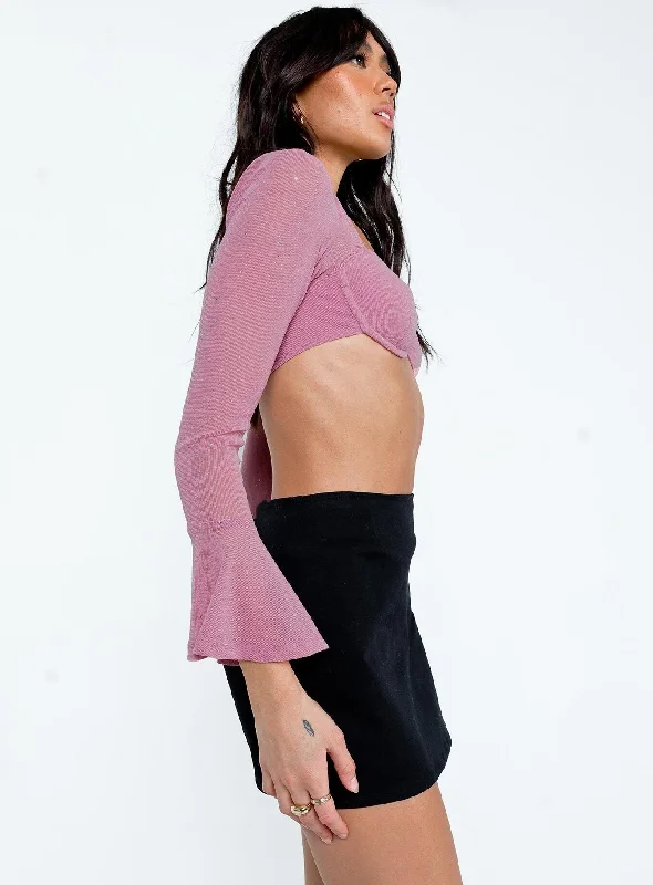 Devin Long Sleeve Top Pink