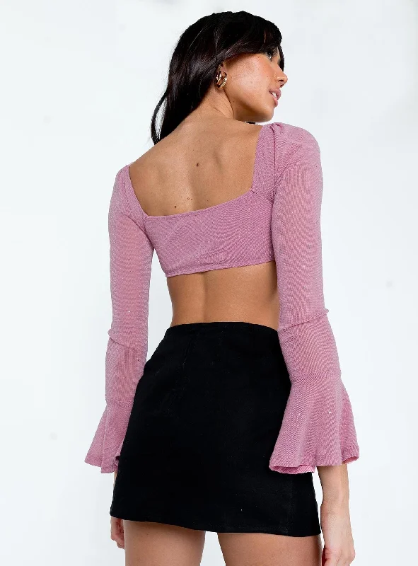 Devin Long Sleeve Top Pink