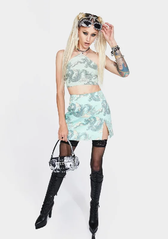 Dragon Pelmet Mini Skirt