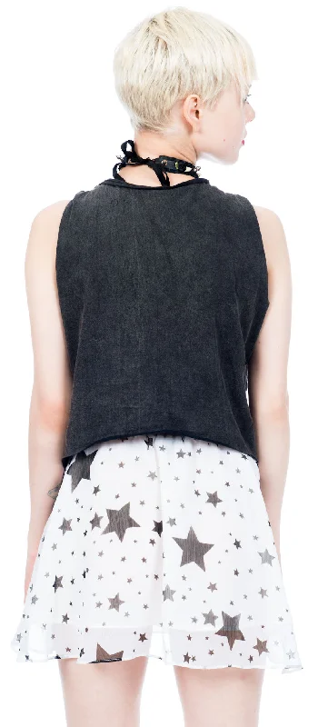 Hendrix Star Print Circle Mini Skirt