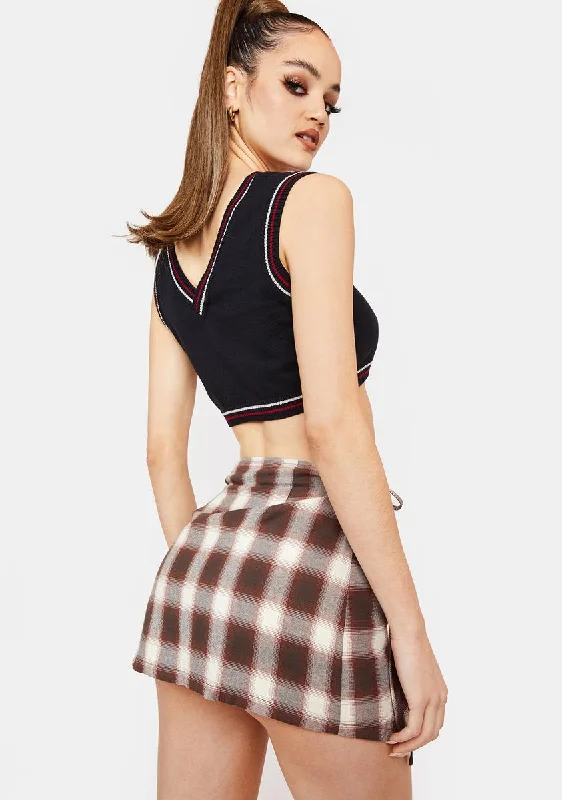 Homeroom Gossip Wrap Skirt