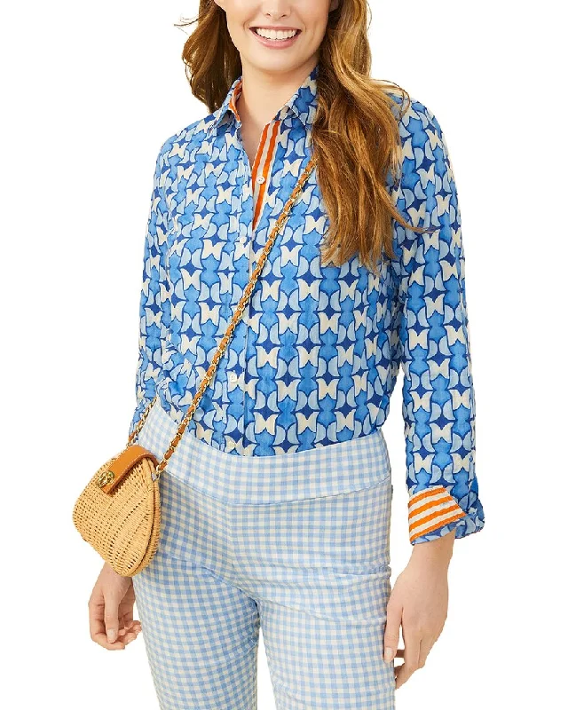 J.McLaughlin Pop Tulip Stripe Lois Blouse