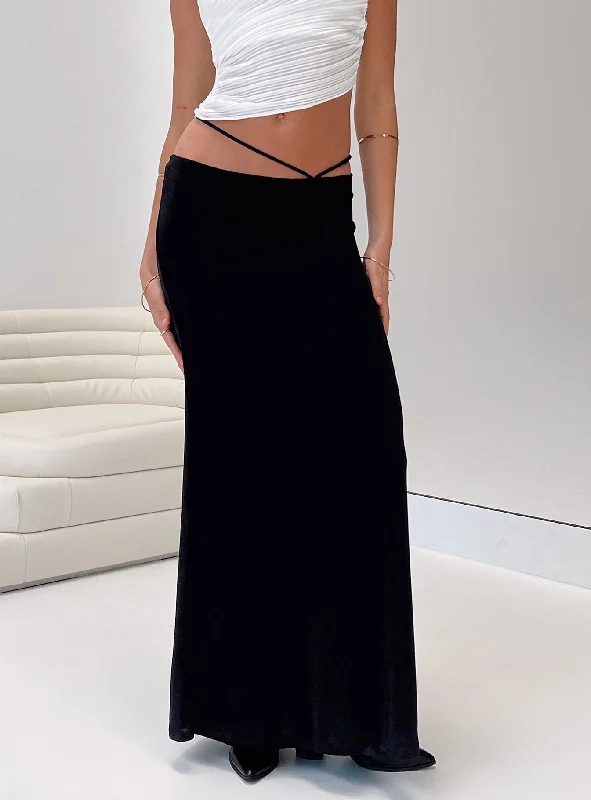 Maisie Maxi Skirt Black