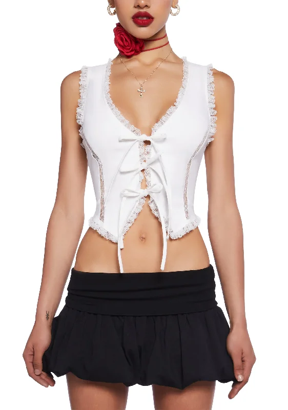 Riviera Radiance Lace Vest