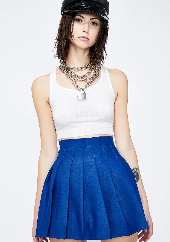 Royal Just Like Candy Pleated Skirt