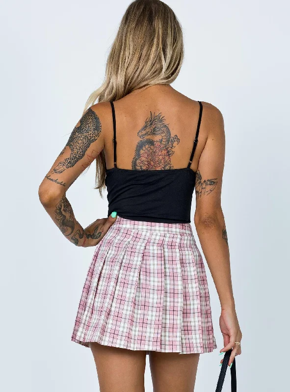 Skylar Mini Skirt Pink