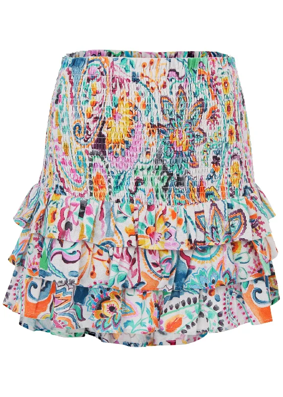 Smocked ruffle skirt  - Fiesta Floral