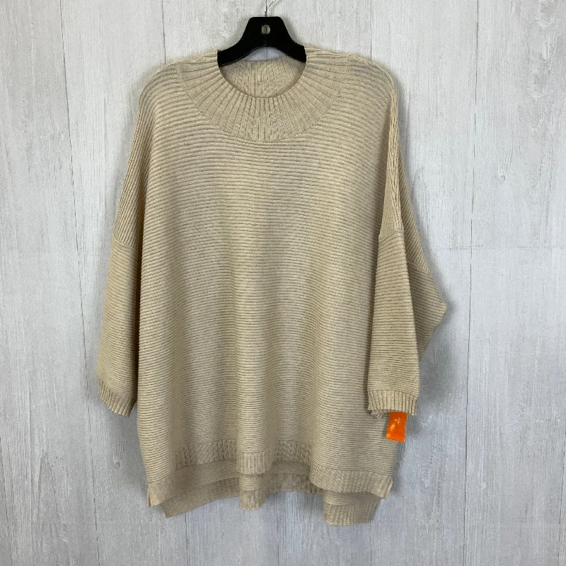 Cream Sweater Cyrus Knits, Size 2x