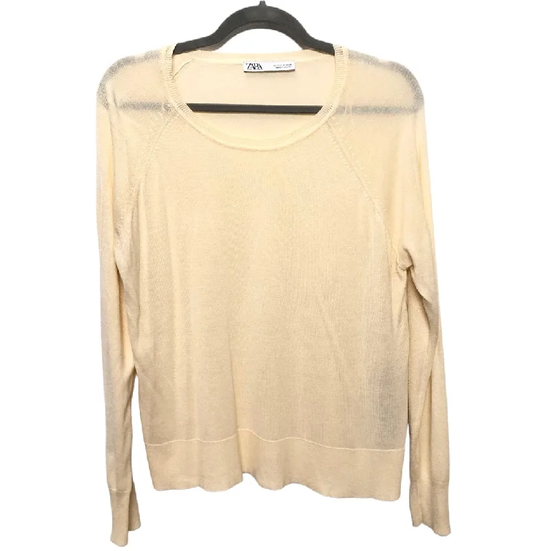 Cream Sweater Zara, Size M