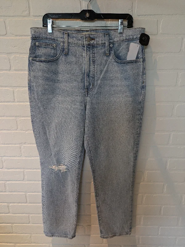 Jeans Cropped By Madewell In Blue Denim, Size: 12