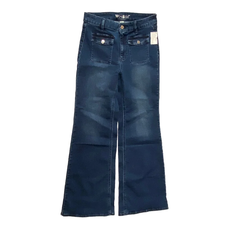 Jeans Flared By White House Black Market In Blue Denim, Size: 8