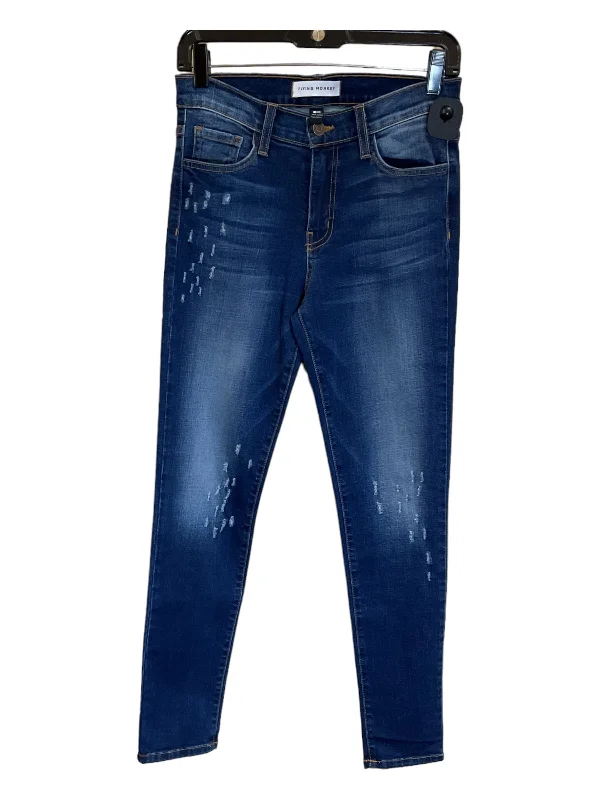 Jeans Skinny By Flying Monkey In Blue Denim, Size: 4