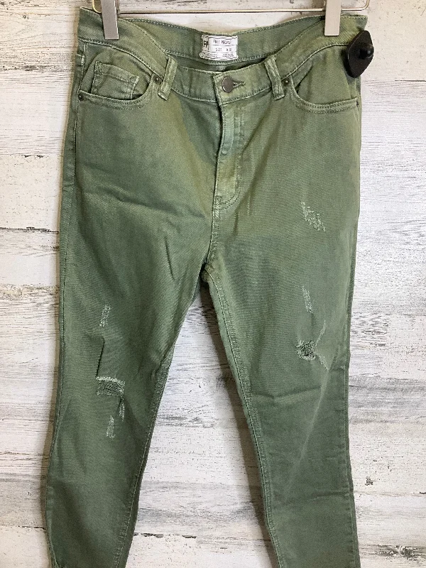 Jeans Skinny By Free People In Green, Size: 6