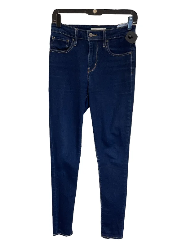 Jeans Skinny By Levis In Blue Denim, Size: 4