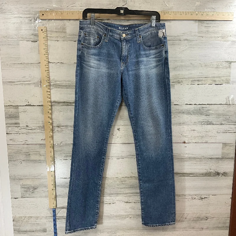 Jeans Straight By Big Star In Blue Denim, Size: 8