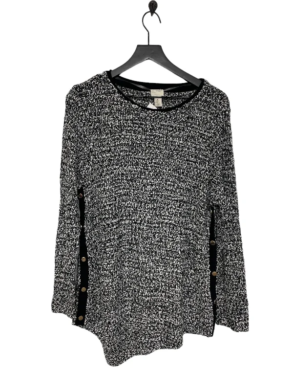 White Black Sweater Chicos, Size L