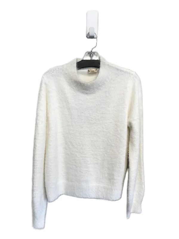 White Sweater By Hem & Thread, Size: L