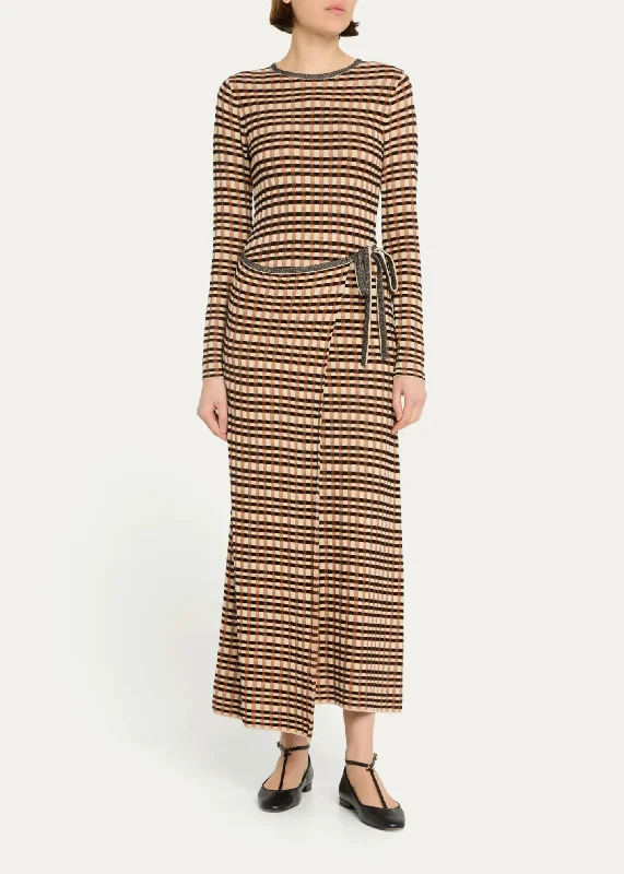 Anouk Dress - Tierra Check