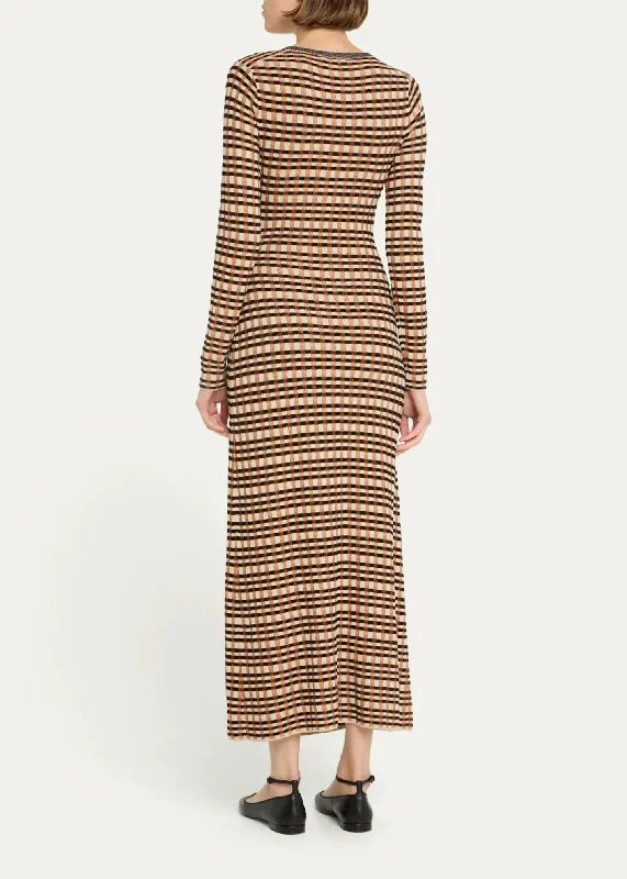 Anouk Dress - Tierra Check