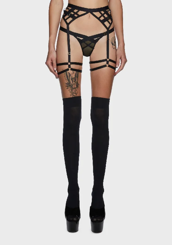 Chantal Open Elastic Suspender With Leg Harness