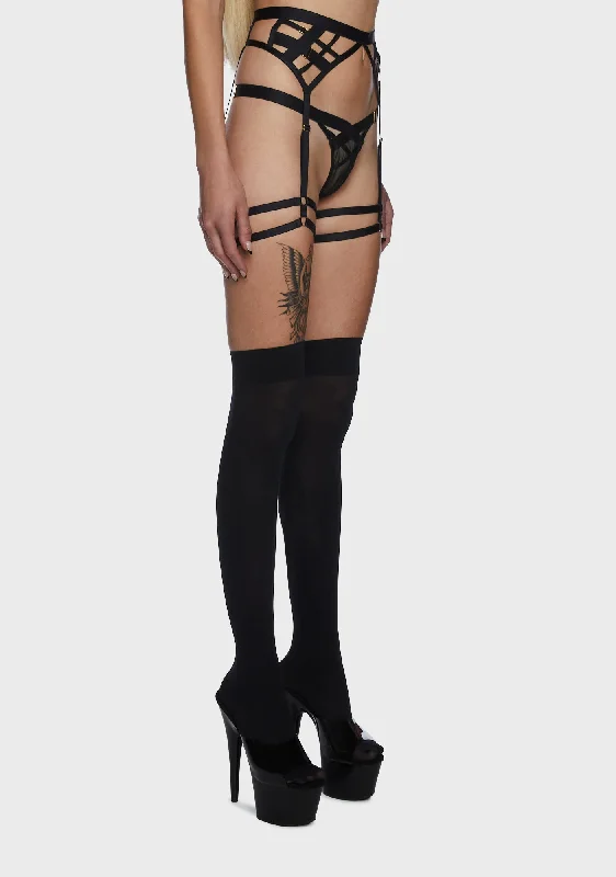 Chantal Open Elastic Suspender With Leg Harness