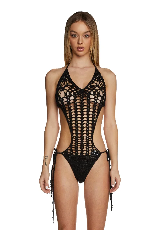 Luscious Babe Crochet Bodysuit