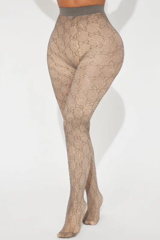 Luxurious Nights Tights - Grey