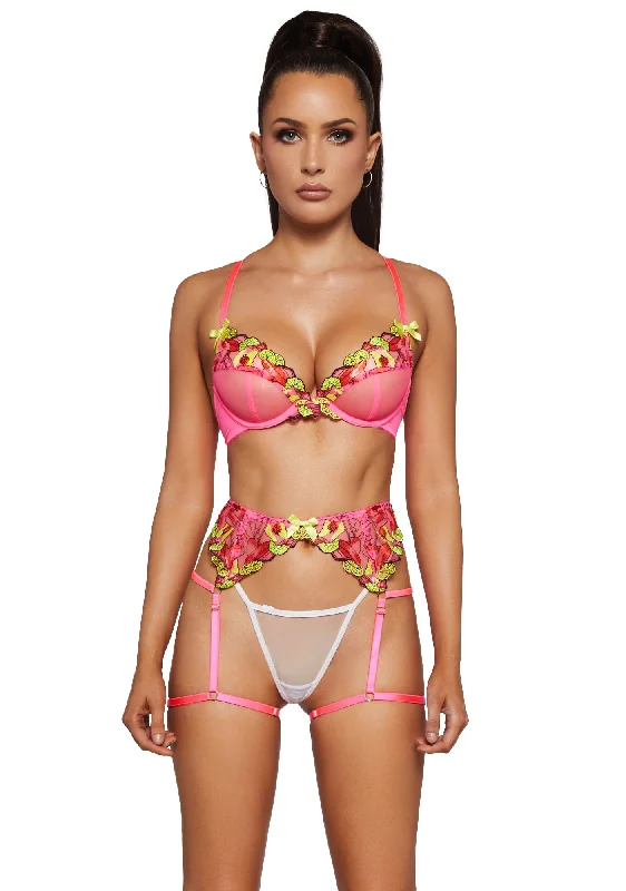 Magda Neon Cocktail Plunge Bra