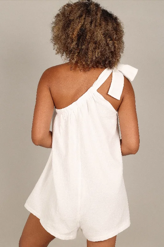 Miffy One Shoulder Romper - White