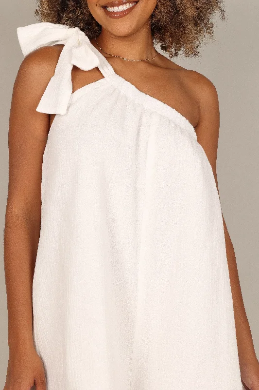 Miffy One Shoulder Romper - White