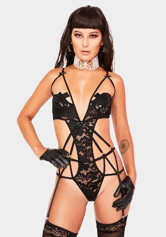 Mine For Tonight Strappy Lingerie Set