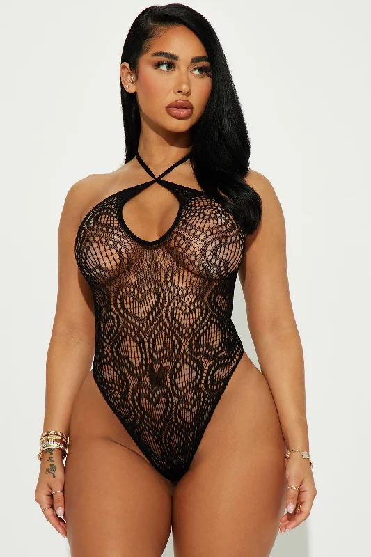 Sweet As Love Bodystocking Teddy - Black