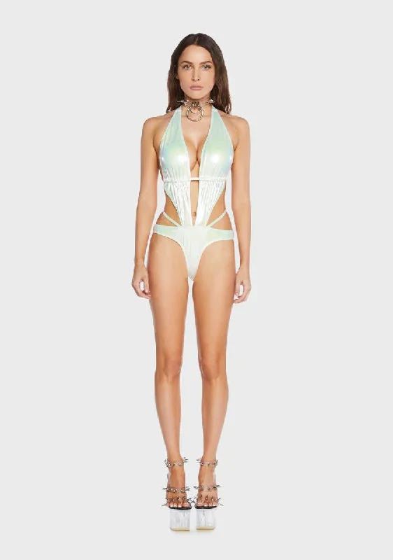 Time Goes On Metallic Bodysuit