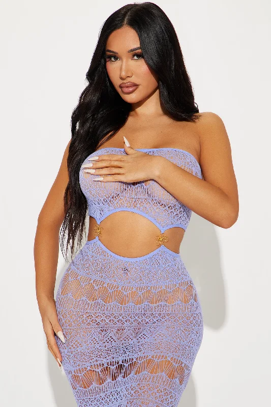 Under The Sun Dress Bodystocking - Periwinkle