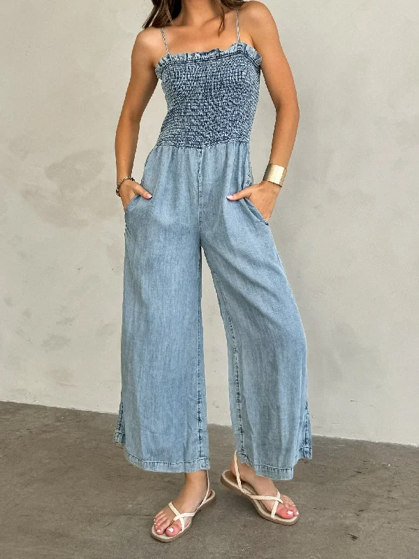 First Place Denim Jumpsuit