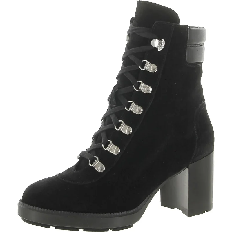 Iriana Suede Womens Suede Lace Up Combat & Lace-up Boots