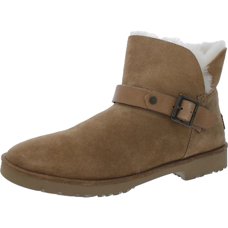 Romely Womens Suede Winter Shearling Boots