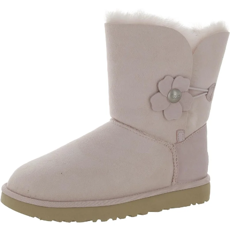 Bailey Button Womens Suede Sheepskin Casual Boots