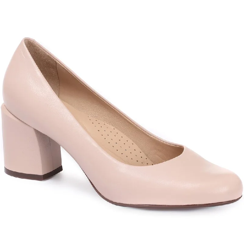 Block Heel Court Shoe - GLO29506 / 314 607