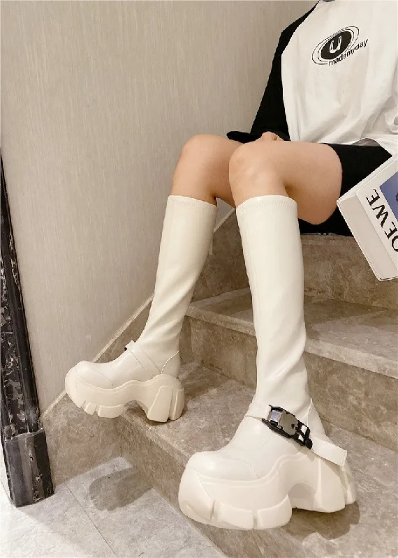 Lisa-100 Knee-High Crepper Boots