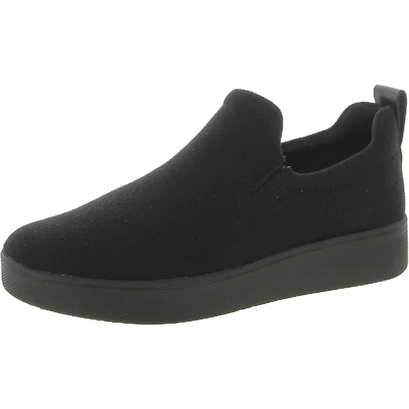 Rally Womens Felt Comfort Slip-On Sneakers